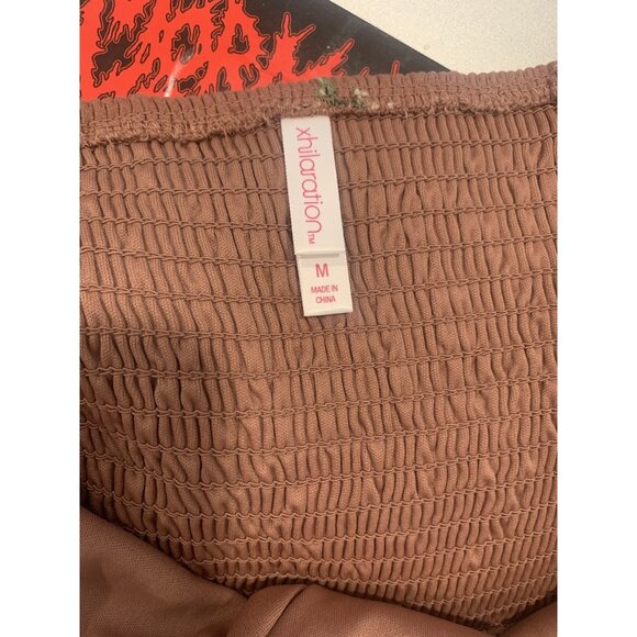 (C-198)Xhilaration Floral Wrap Dress Women’s Medium Pink Button Front Sundress - Picture 7 of 9